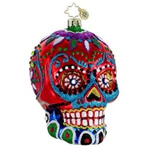 Christopher Radko Dia De Los Muertos (Day of the Dead) Sugar Skull Ornament